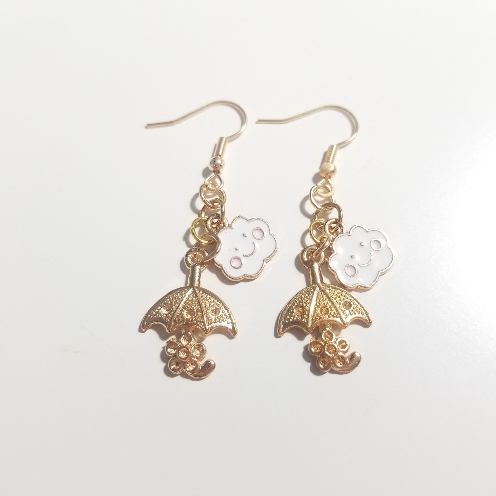 Umbrella And Cloud Earrings